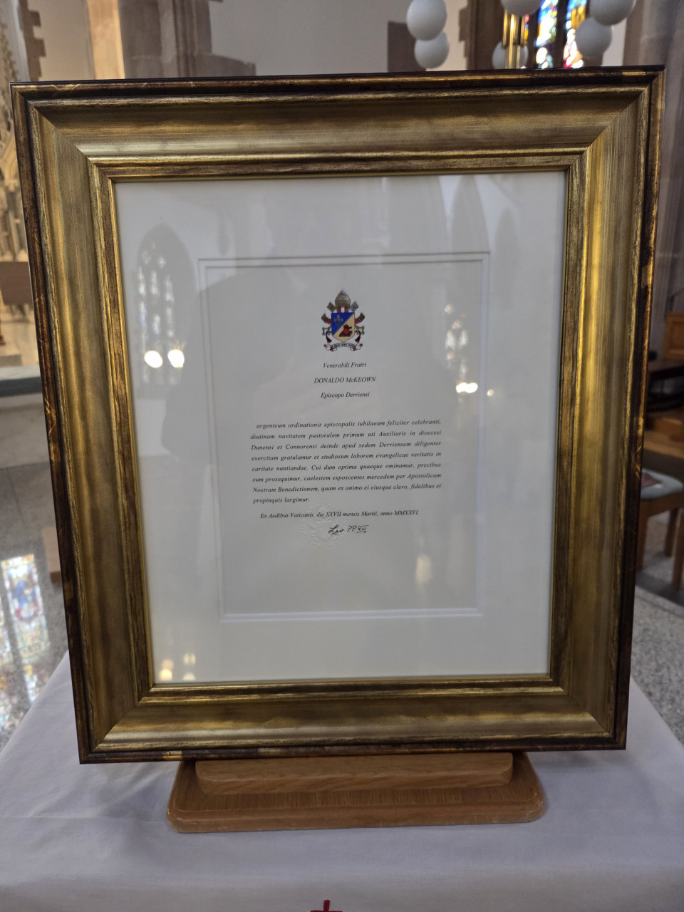 A Message from the Holy Father for Bishop McKeown’s Silver Jubilee